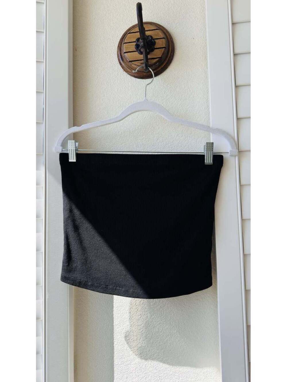 a.new day Black Ribbed Tube Top - Size M